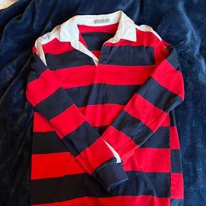 Striped polo shirt